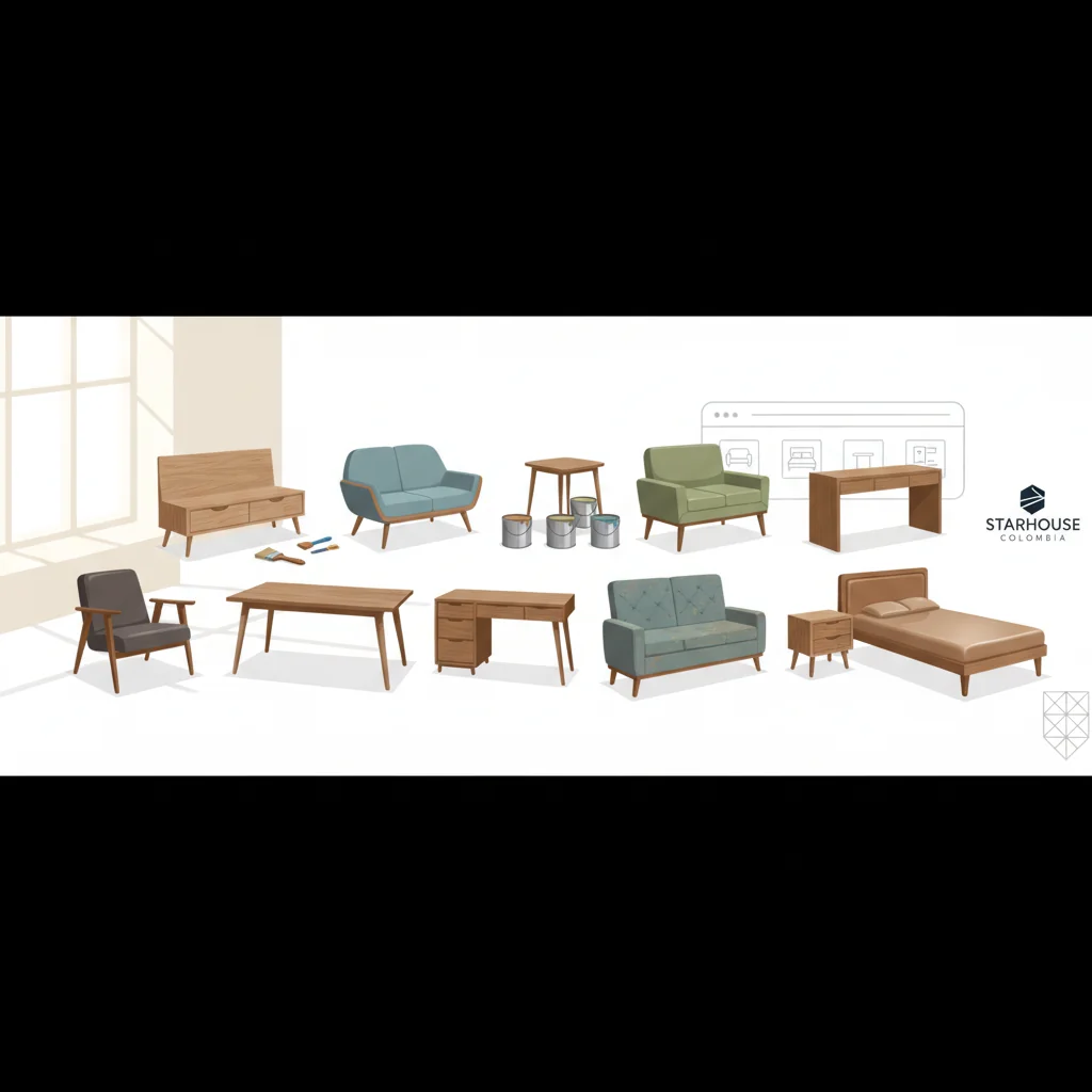 como pintar muebles de madera características y ventajas
