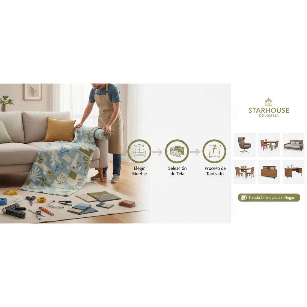 como tapizar muebles con tela cómo elegir
