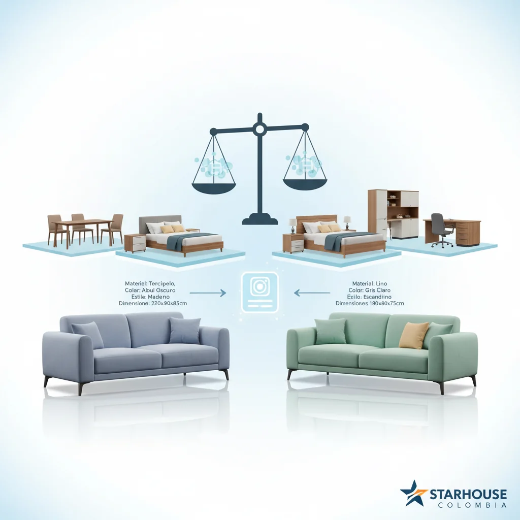 comparar muebles características y ventajas