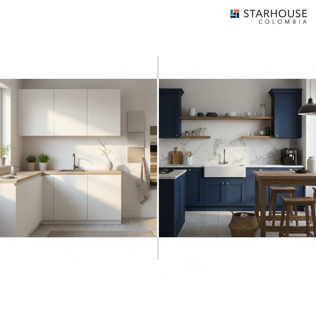 comparar muebles de cocina — pisos y revestimientos en Colombia | Starhouse