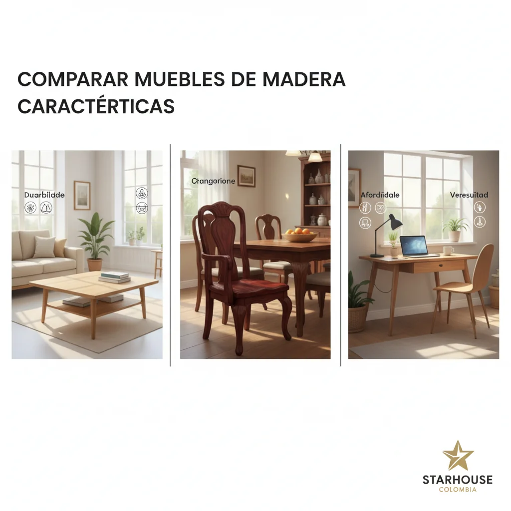 comparar muebles de madera características y ventajas