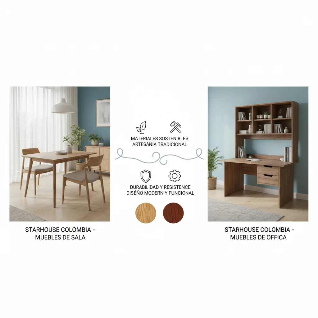 comparar muebles de madera colombia características y ventajas