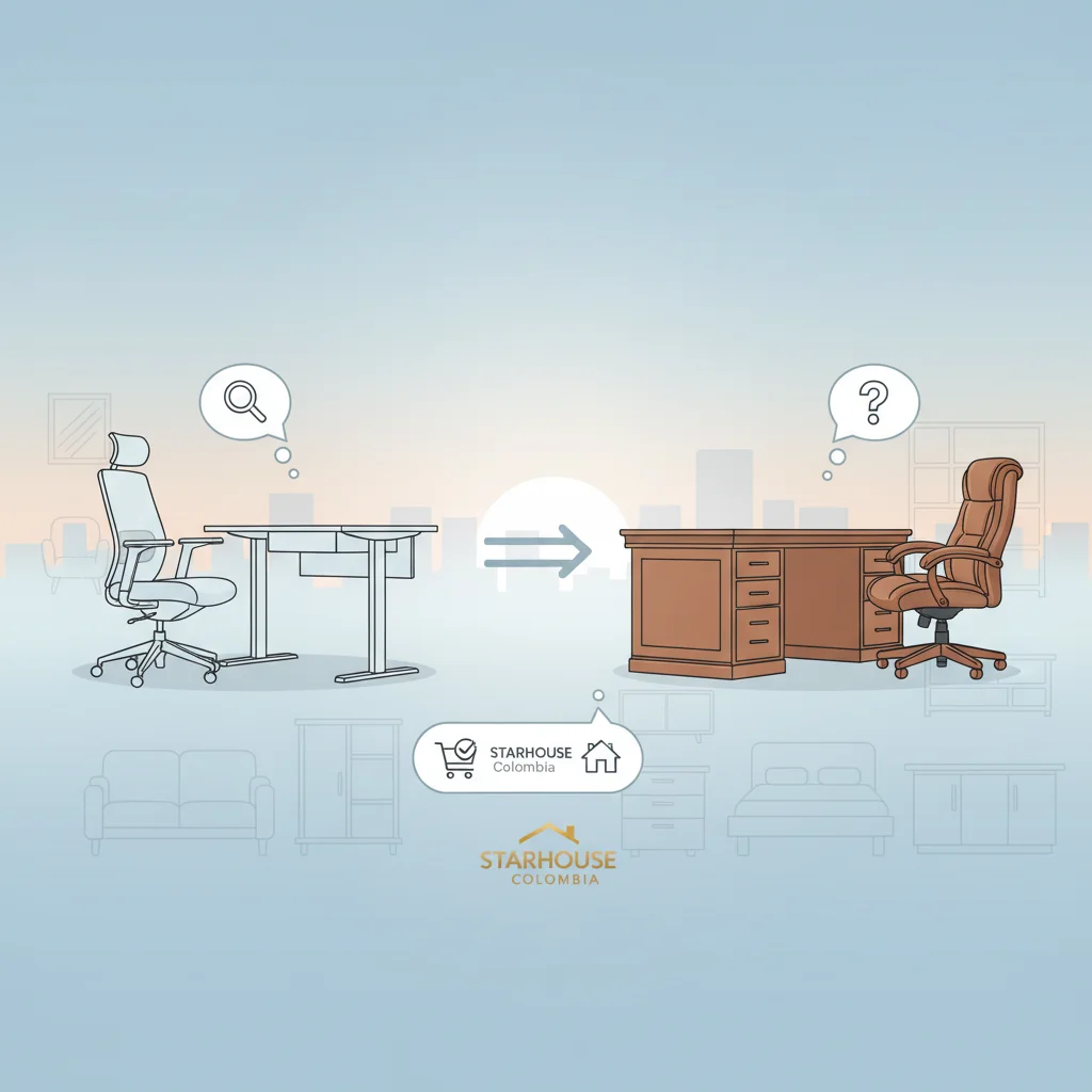 comparar muebles de oficina cómo elegir