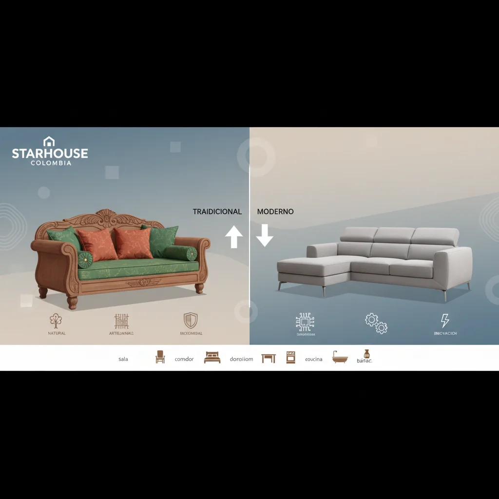 comparar muebles de sala colombianos características y ventajas