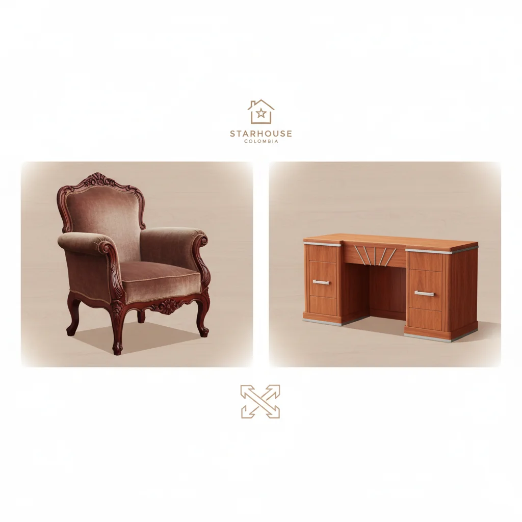 comparar muebles palo de rosa antiguos características y ventajas