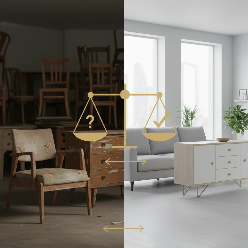 comparar muebles usados cómo elegir