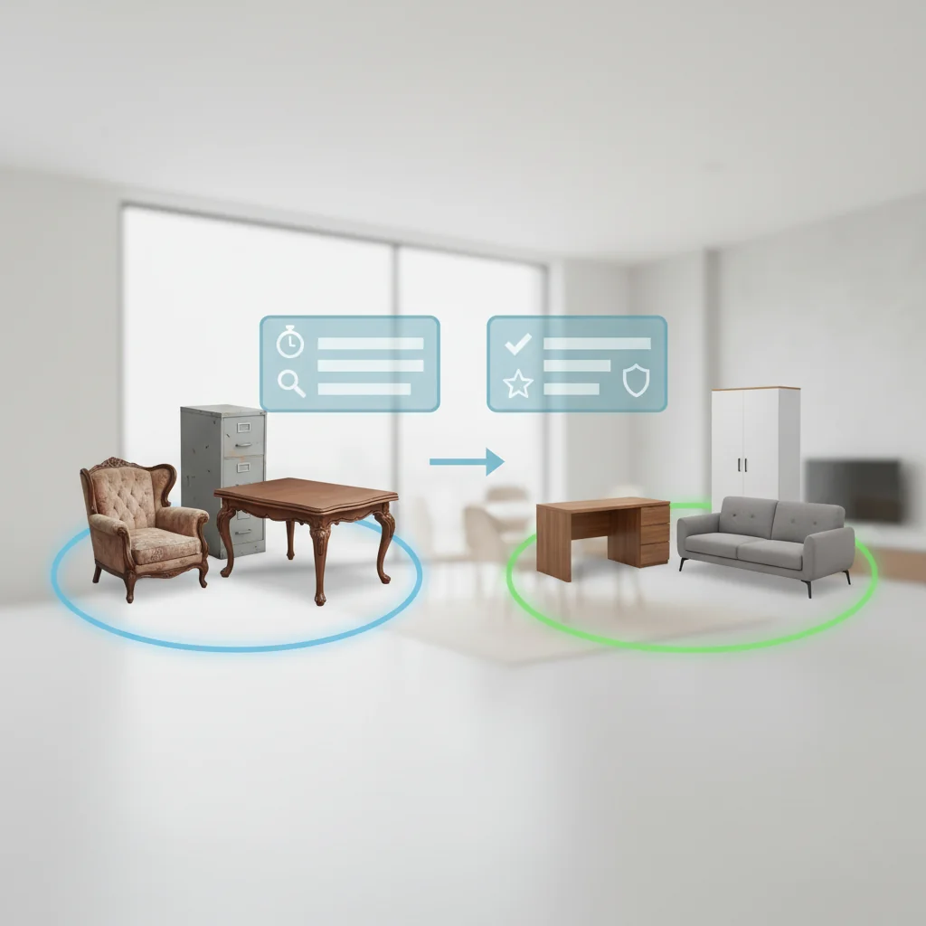 comparar muebles usados características y ventajas