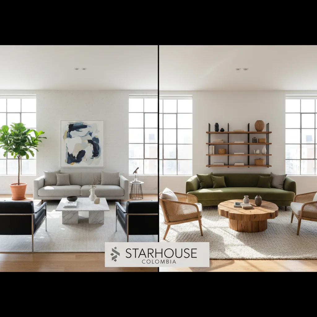 comparar sala de muebles modernos — pisos y revestimientos en Colombia | Starhouse
