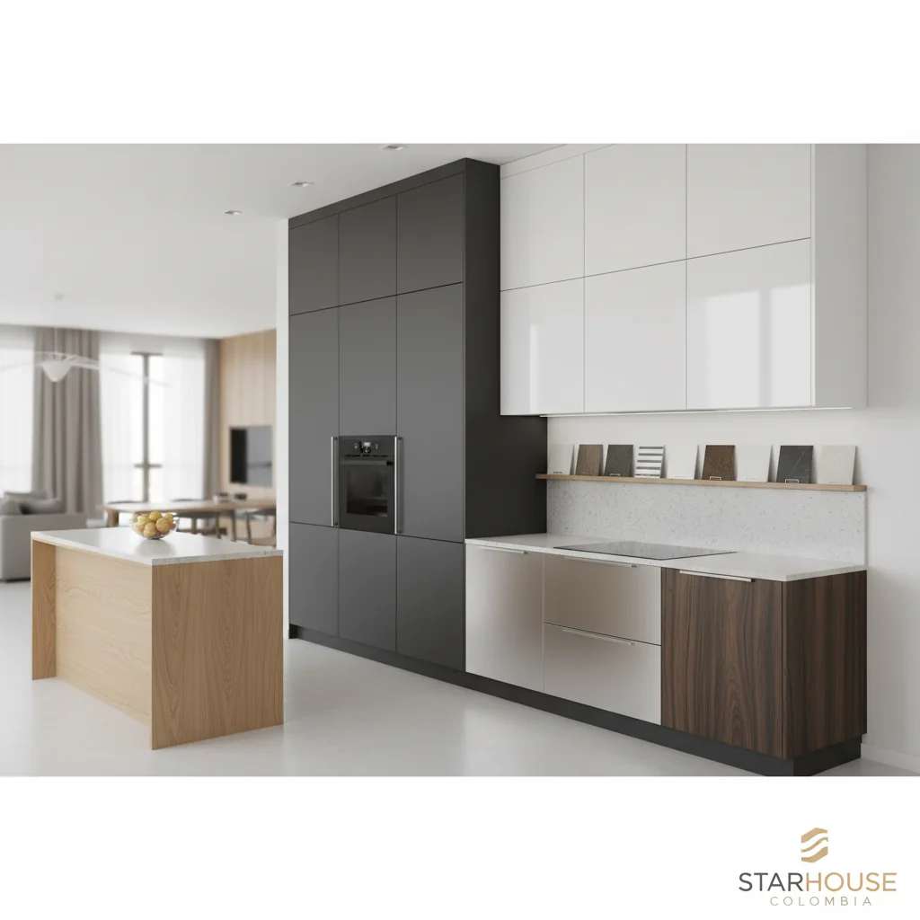 de que material estan hechos los muebles de cocina cómo elegir