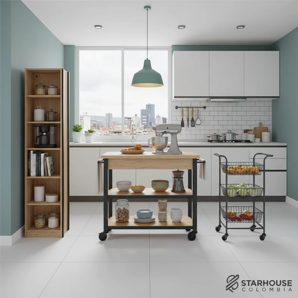 muebles auxiliares de cocina cómo elegir