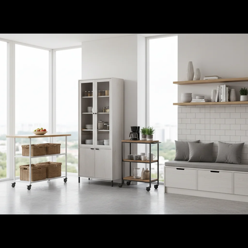 muebles auxiliares de cocina características y ventajas