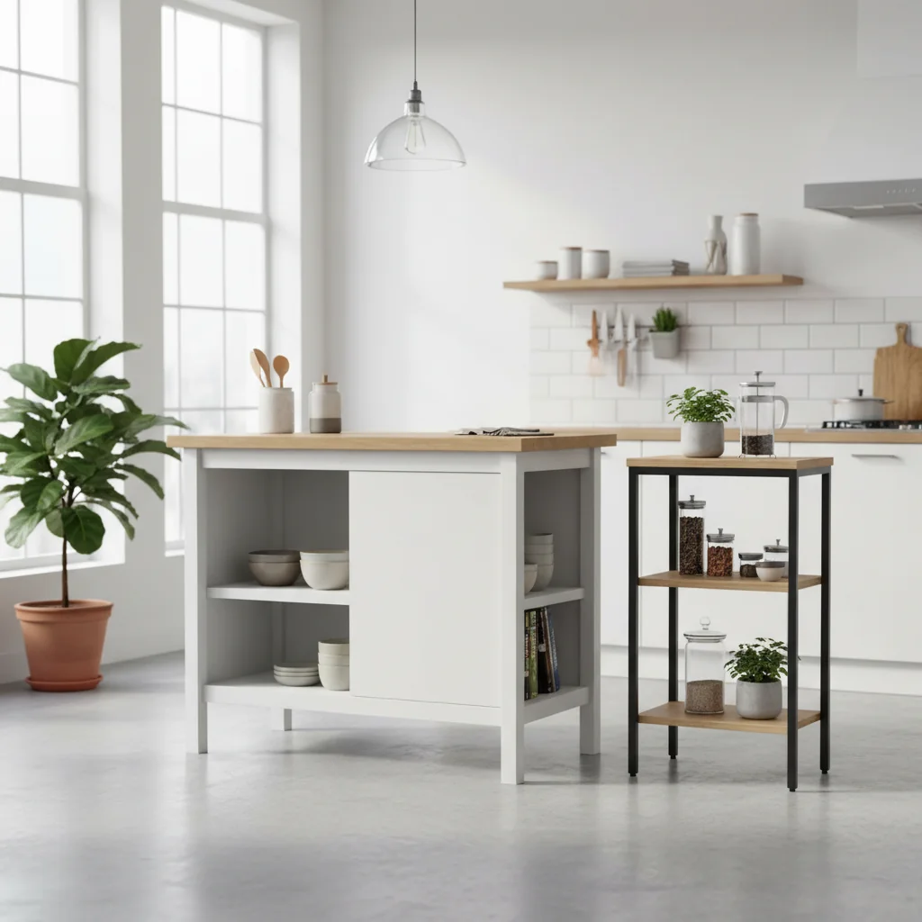 Descubre los Muebles Auxiliares de Cocina Perfectos para Optimizar tu Espacio
