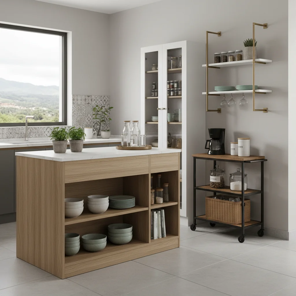 muebles auxiliares de cocina nueva cómo elegir