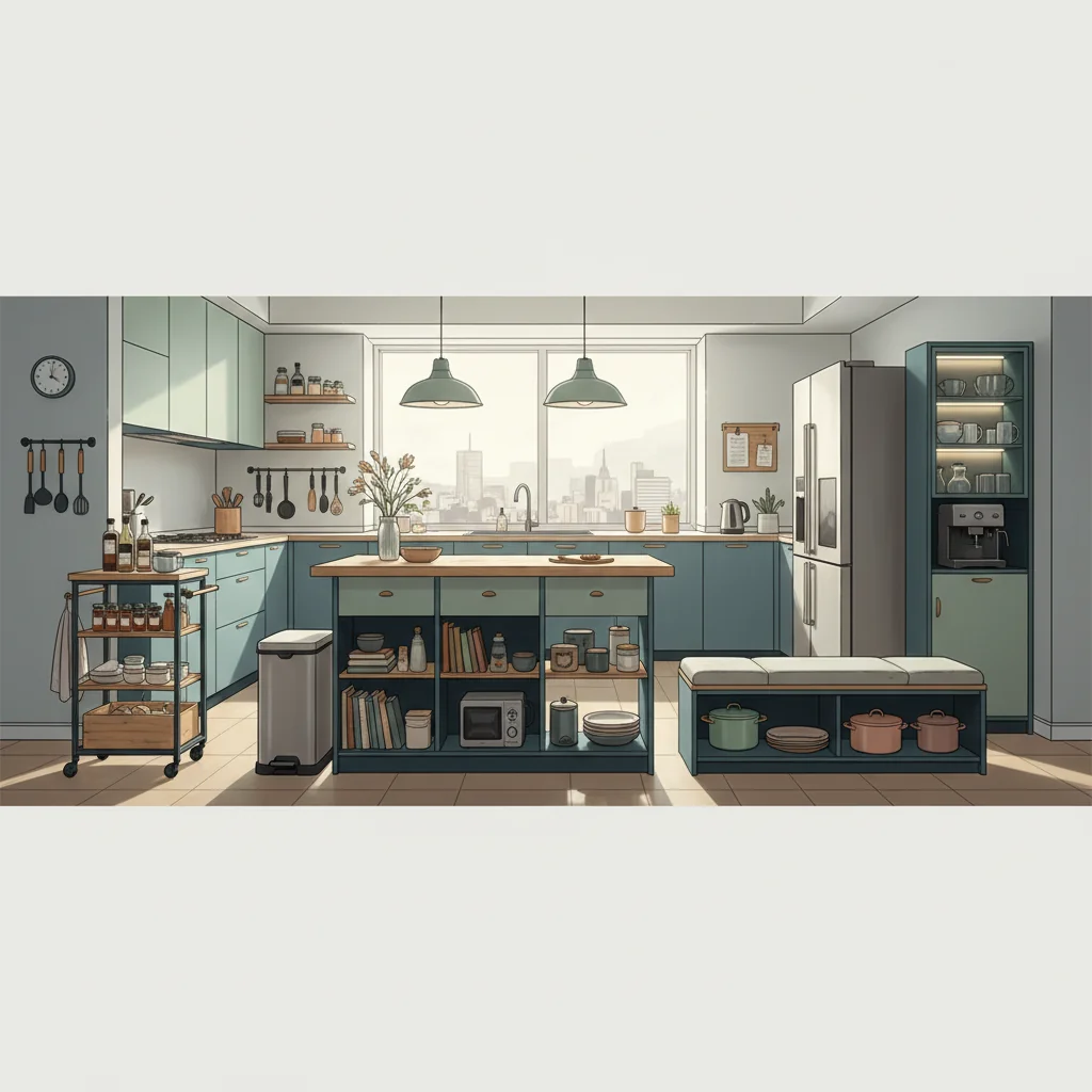 muebles auxiliares de cocina nueva características y ventajas