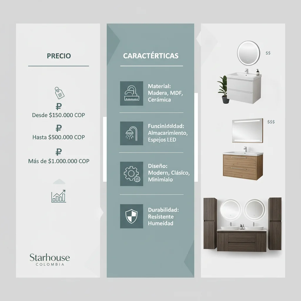muebles de baño precio características y ventajas