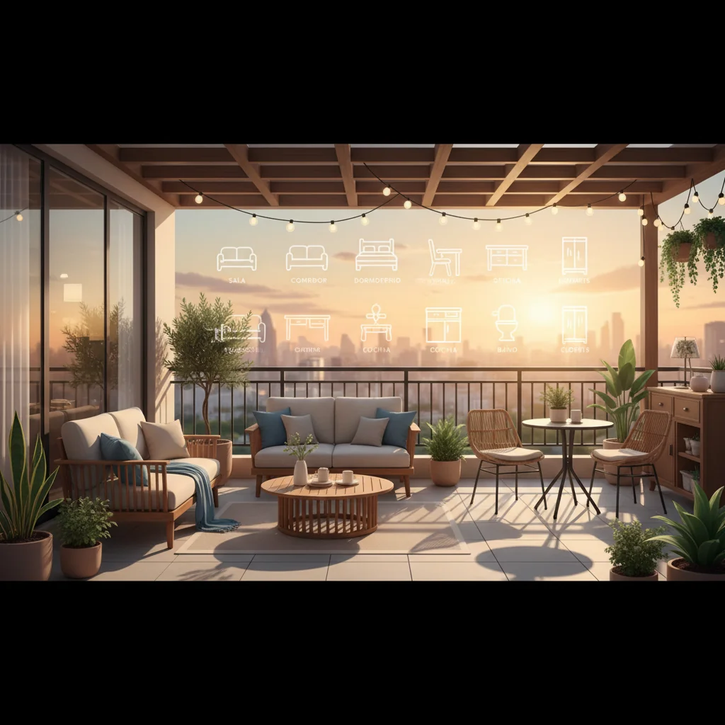 muebles de balcon cómo elegir