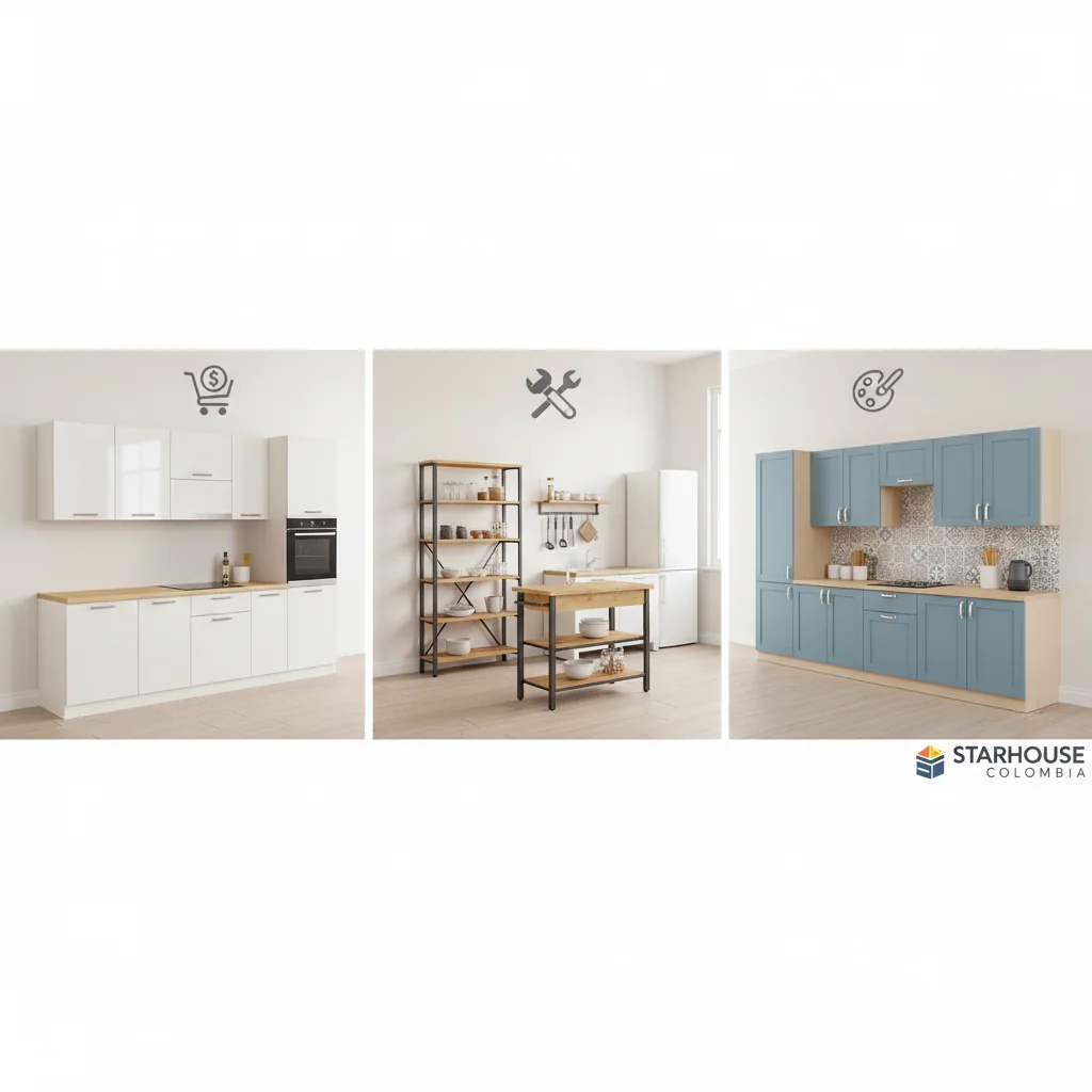 muebles de cocina baratos cómo elegir