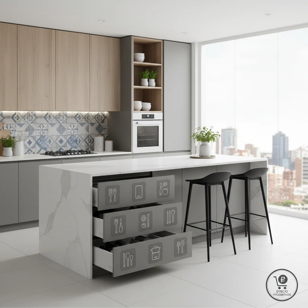 muebles de cocina con precio modernos colombia características y ventajas
