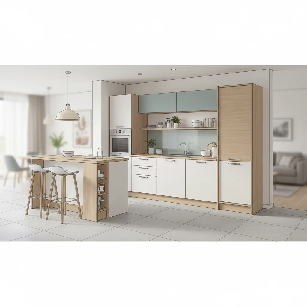 muebles de cocina pequeña cómo elegir