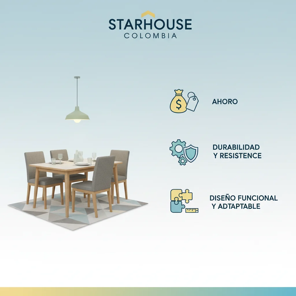 muebles de comedor economicos características y ventajas