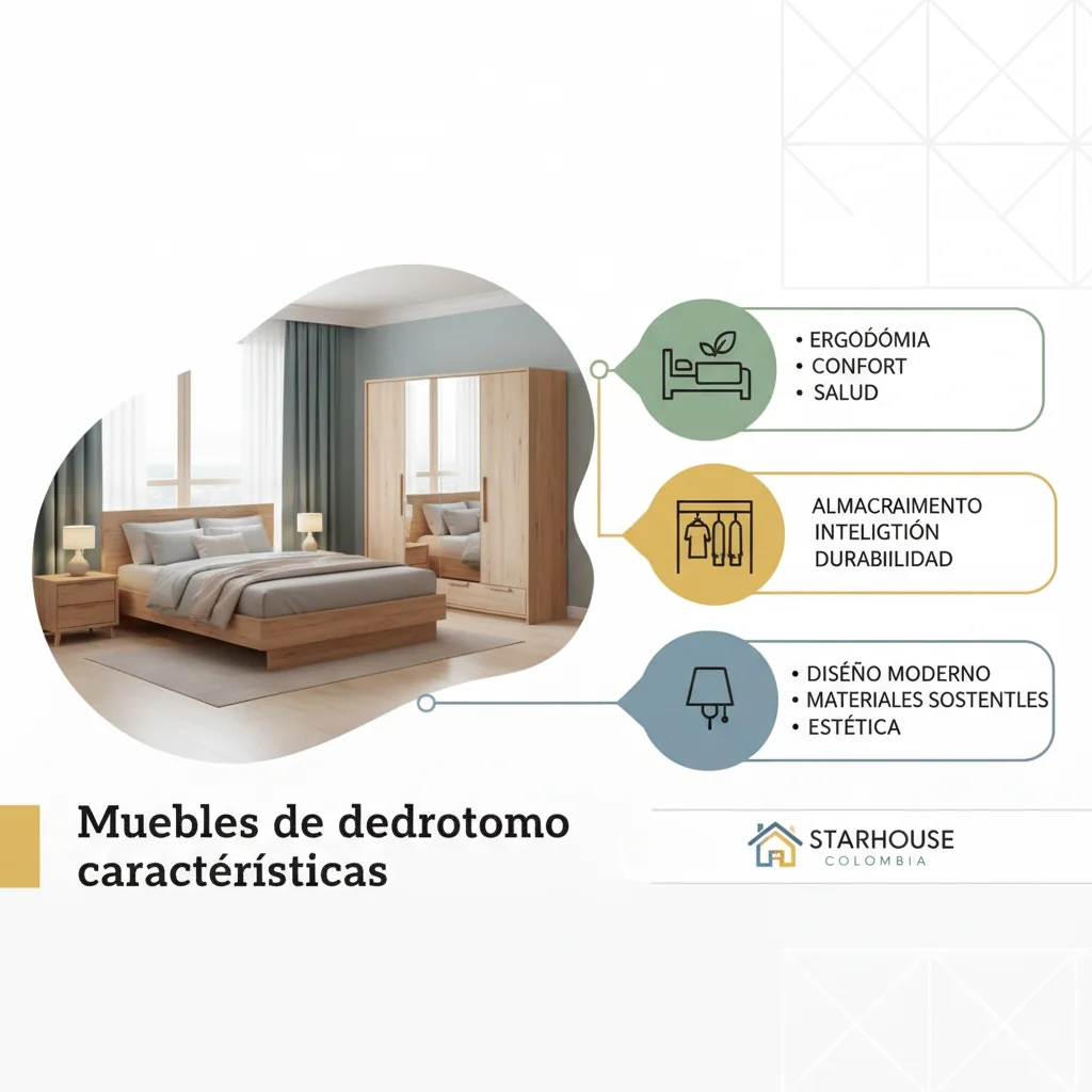 muebles de dormitorio características y ventajas