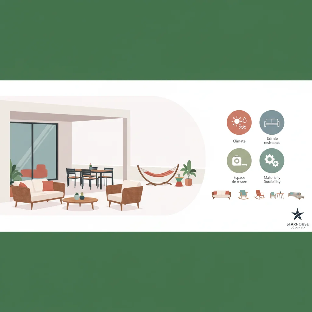muebles de exterior cómo elegir