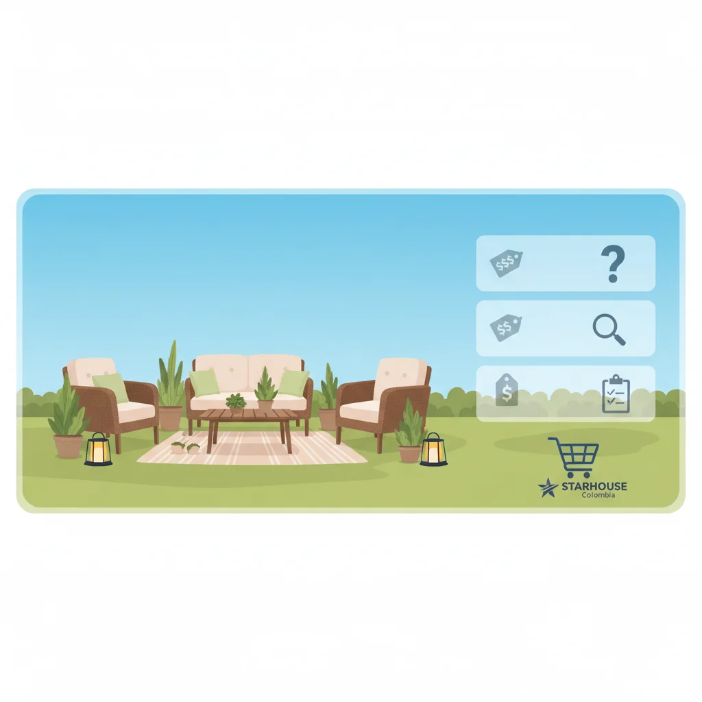 muebles de jardin precio cómo elegir