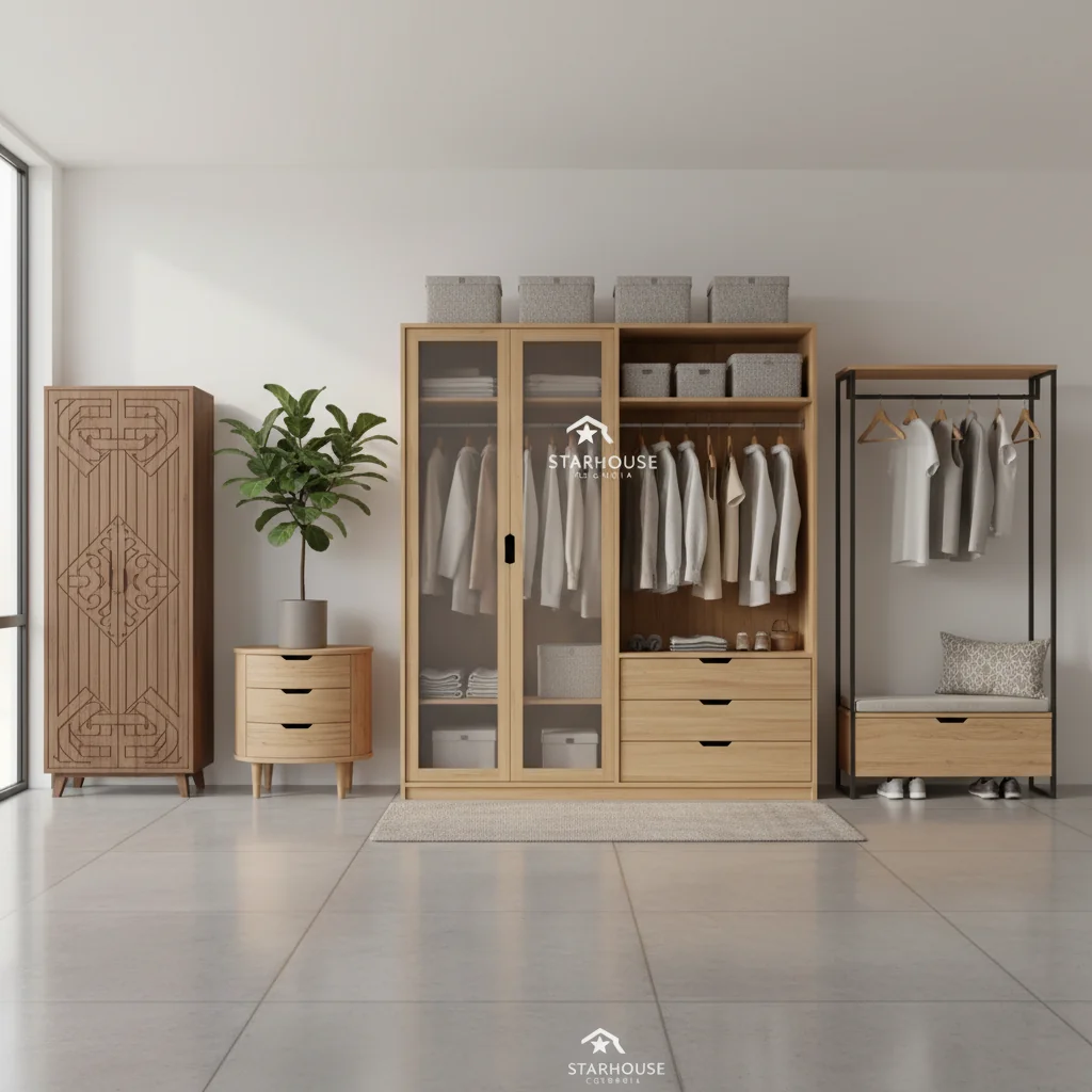 muebles de madera para ropa características y ventajas