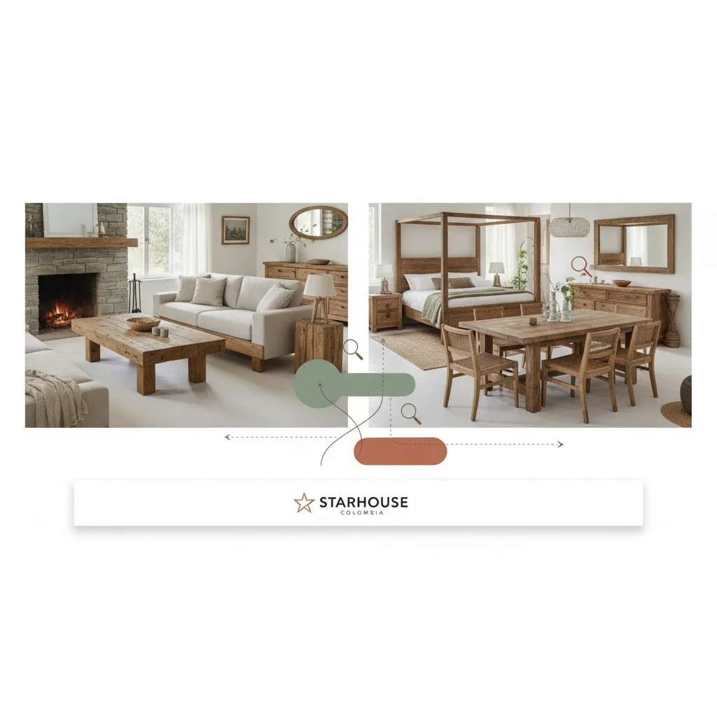muebles de madera rusticos cómo elegir