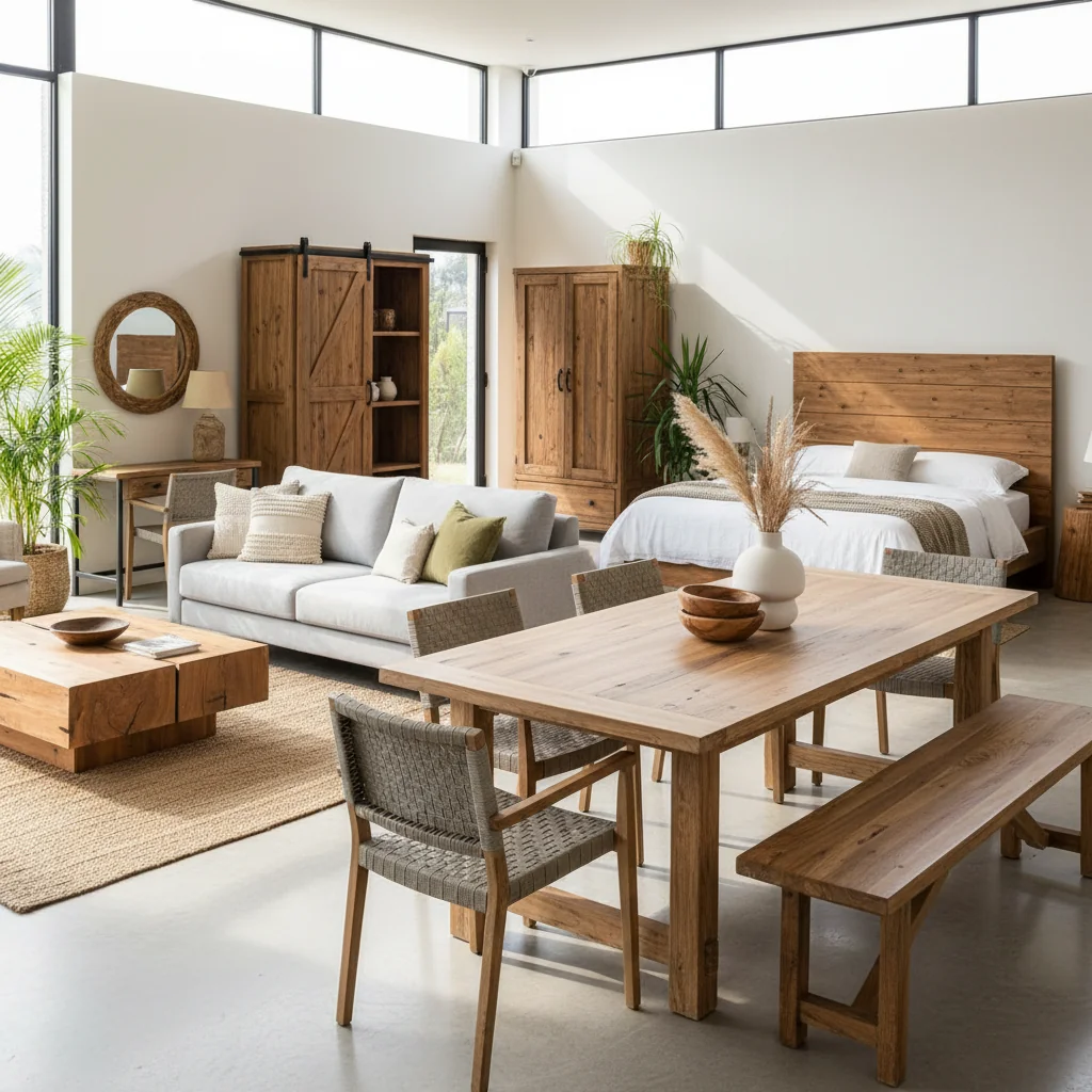muebles de madera rusticos — pisos y revestimientos en Colombia | Starhouse