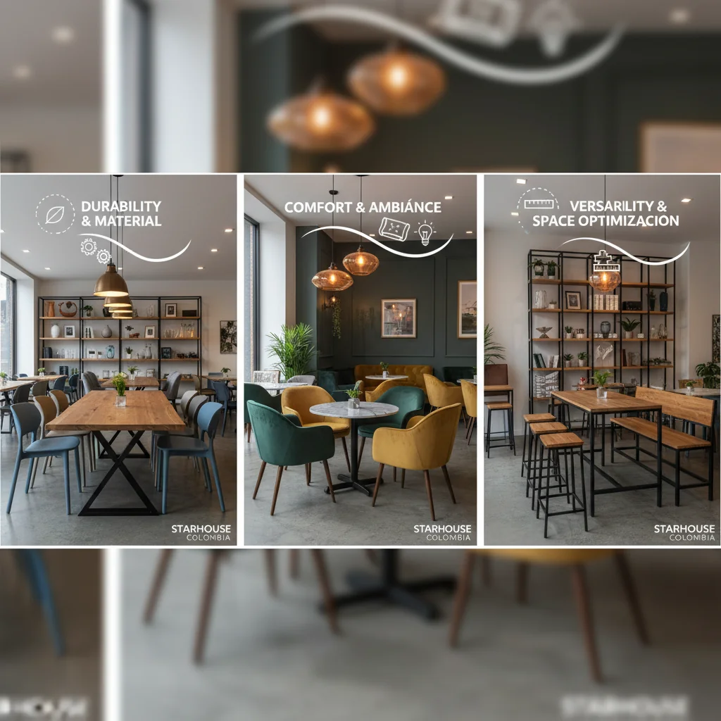 muebles de restaurante cómo elegir