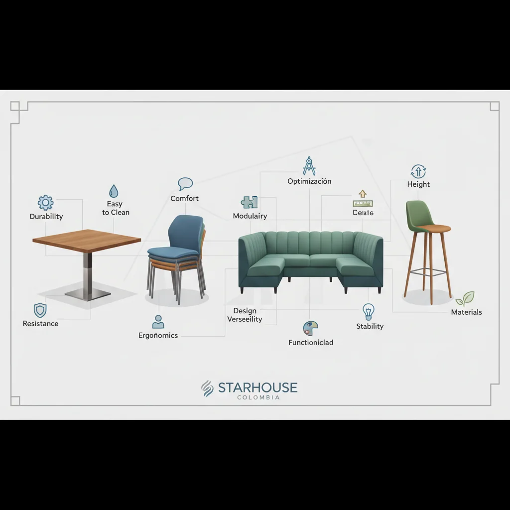 muebles de restaurante características y ventajas