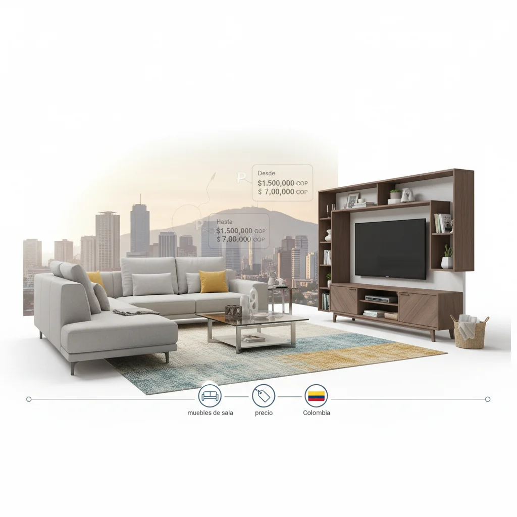 muebles de sala con precio modernos colombia características y ventajas