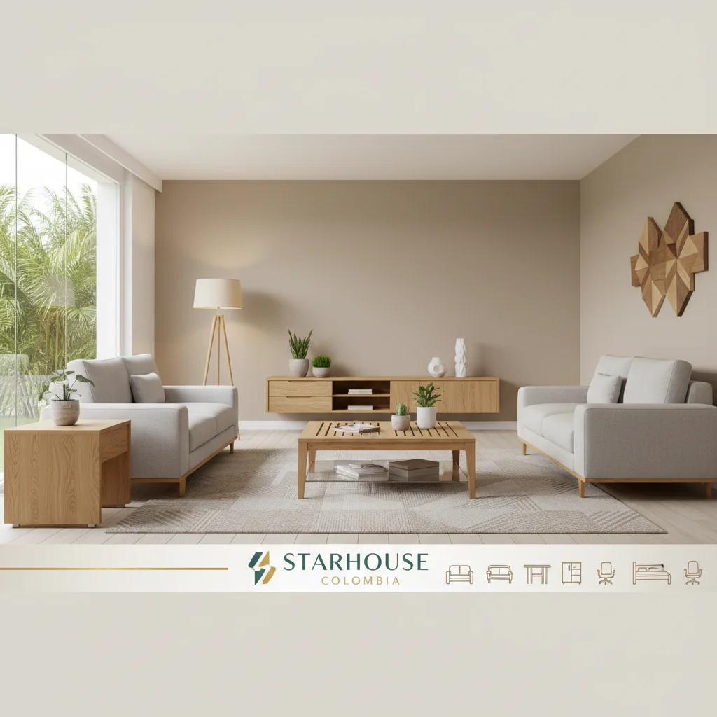 muebles de sala en madera modernos cómo elegir