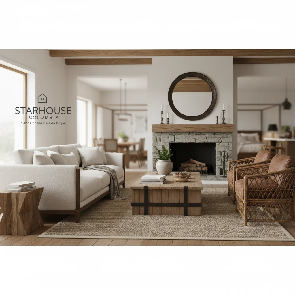 muebles de sala rusticos cómo elegir