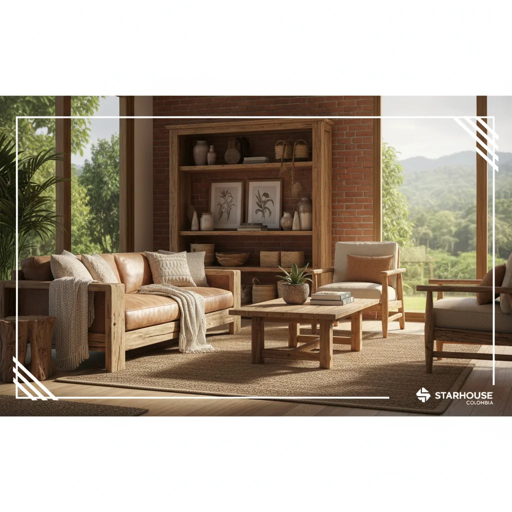 muebles de sala rusticos características y ventajas