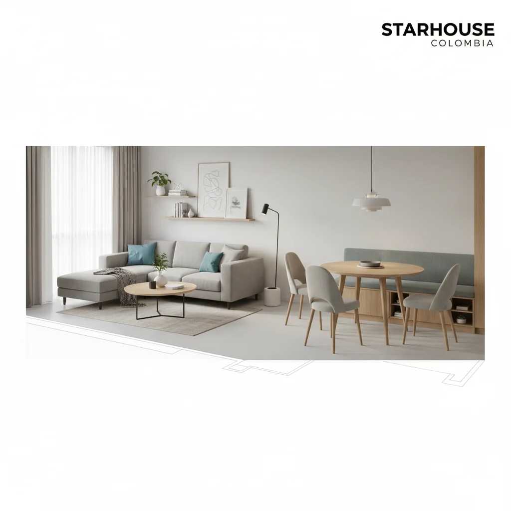 muebles de sala y comedor para pequeños espacios cómo elegir
