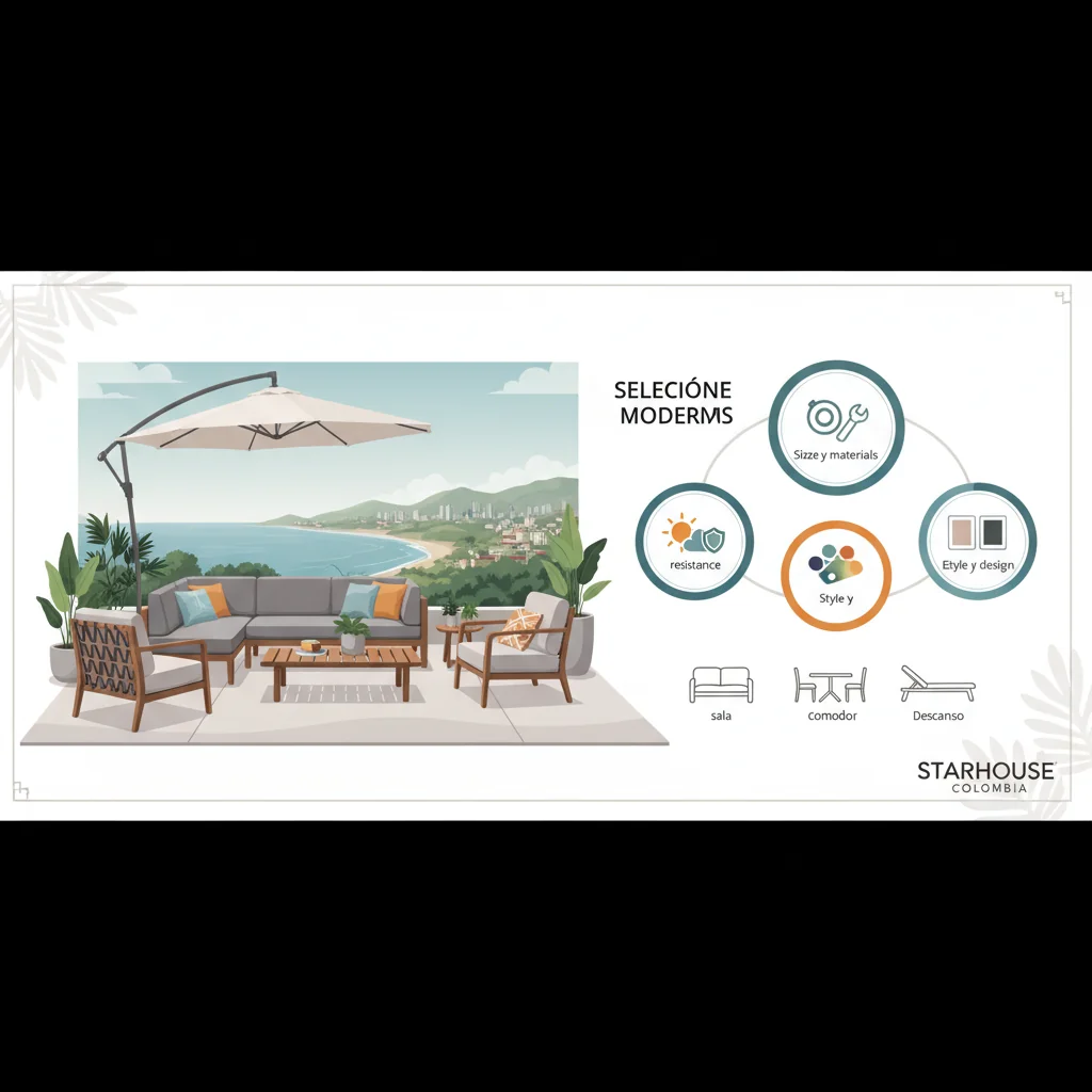 muebles de terraza modernos cómo elegir