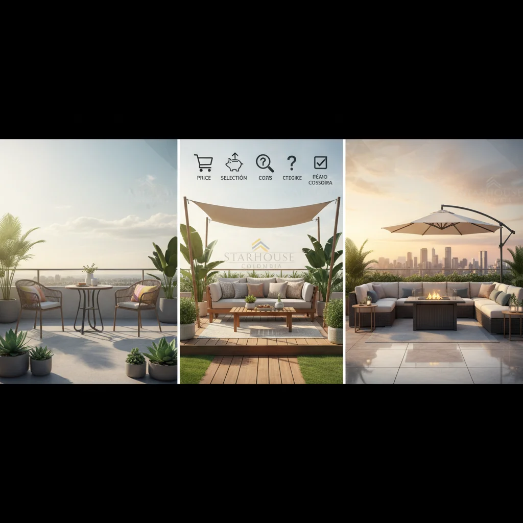 muebles de terraza precio cómo elegir