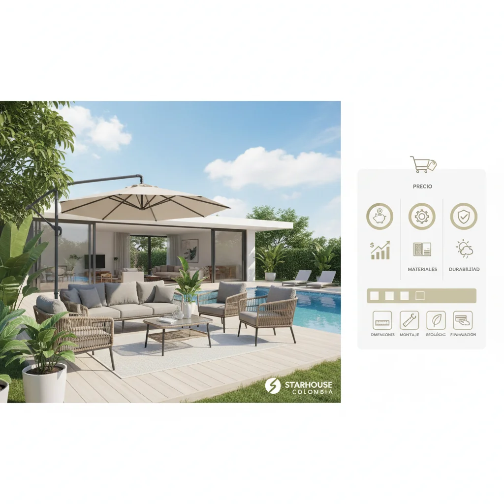 muebles de terraza precio características y ventajas