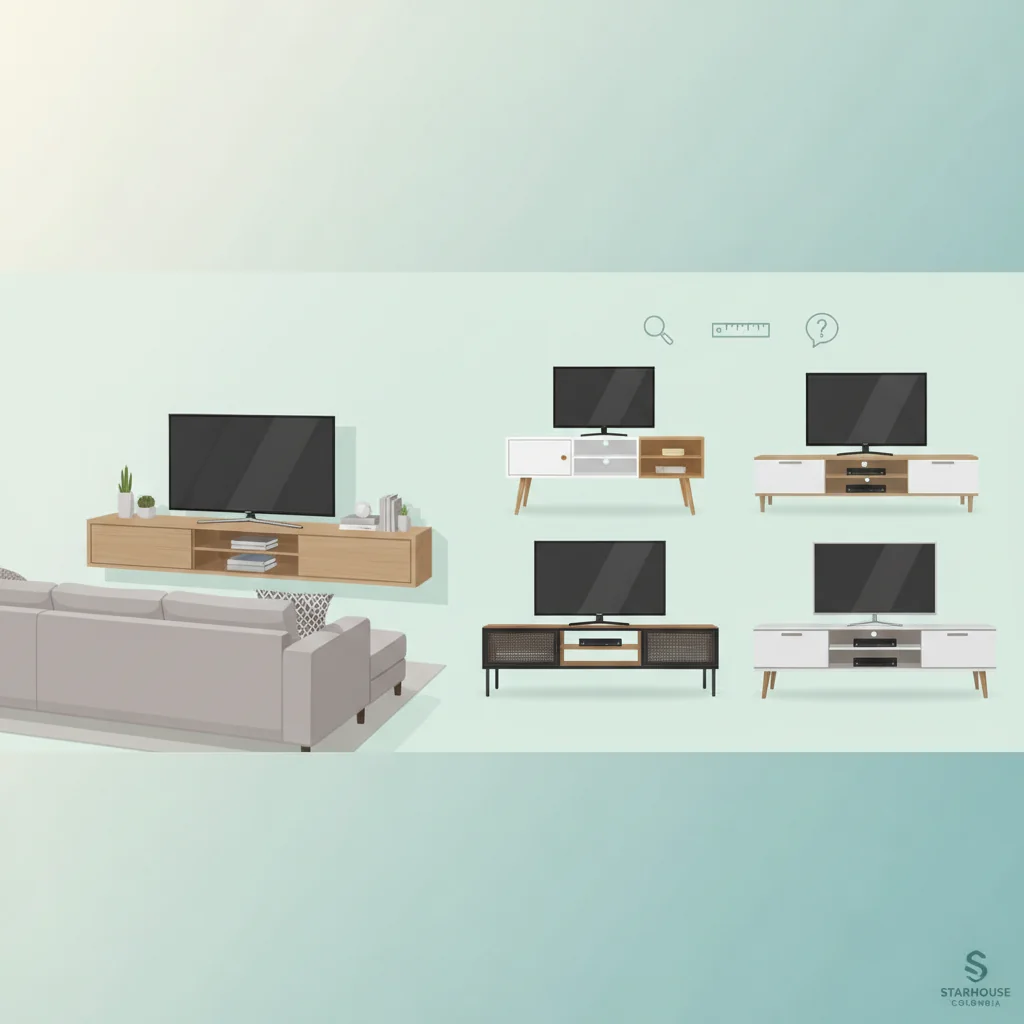 muebles de tv cómo elegir