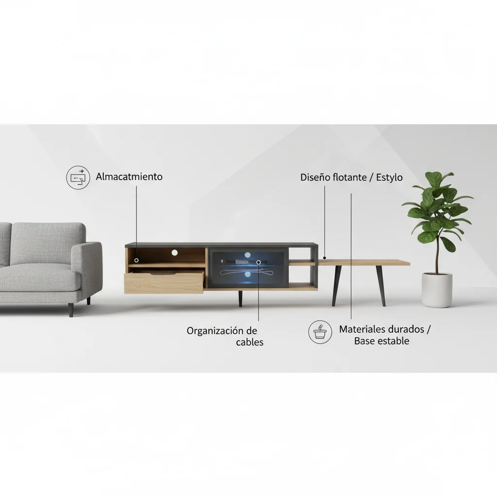 muebles de tv características y ventajas