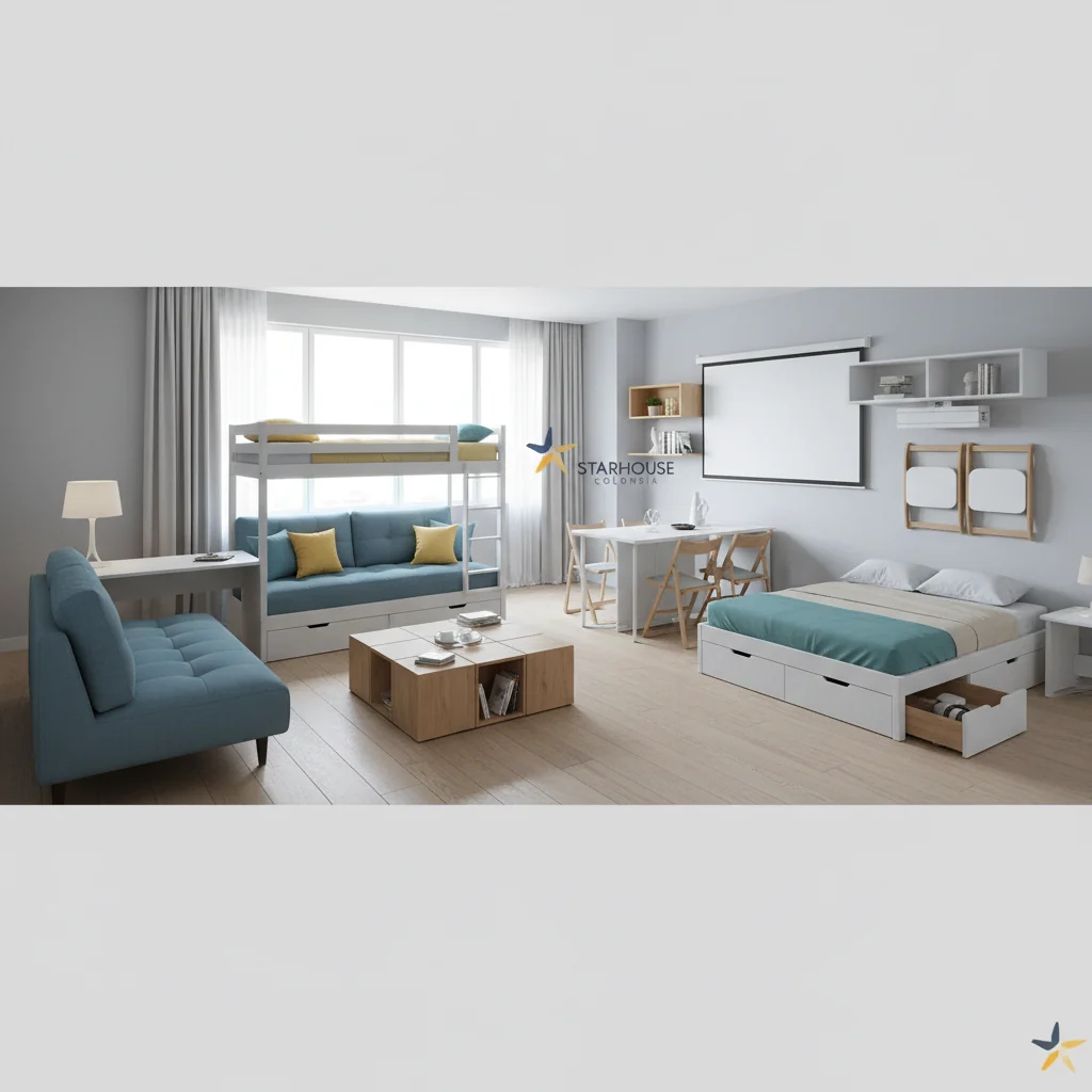 muebles multifuncionales para pequeños espacios características y ventajas