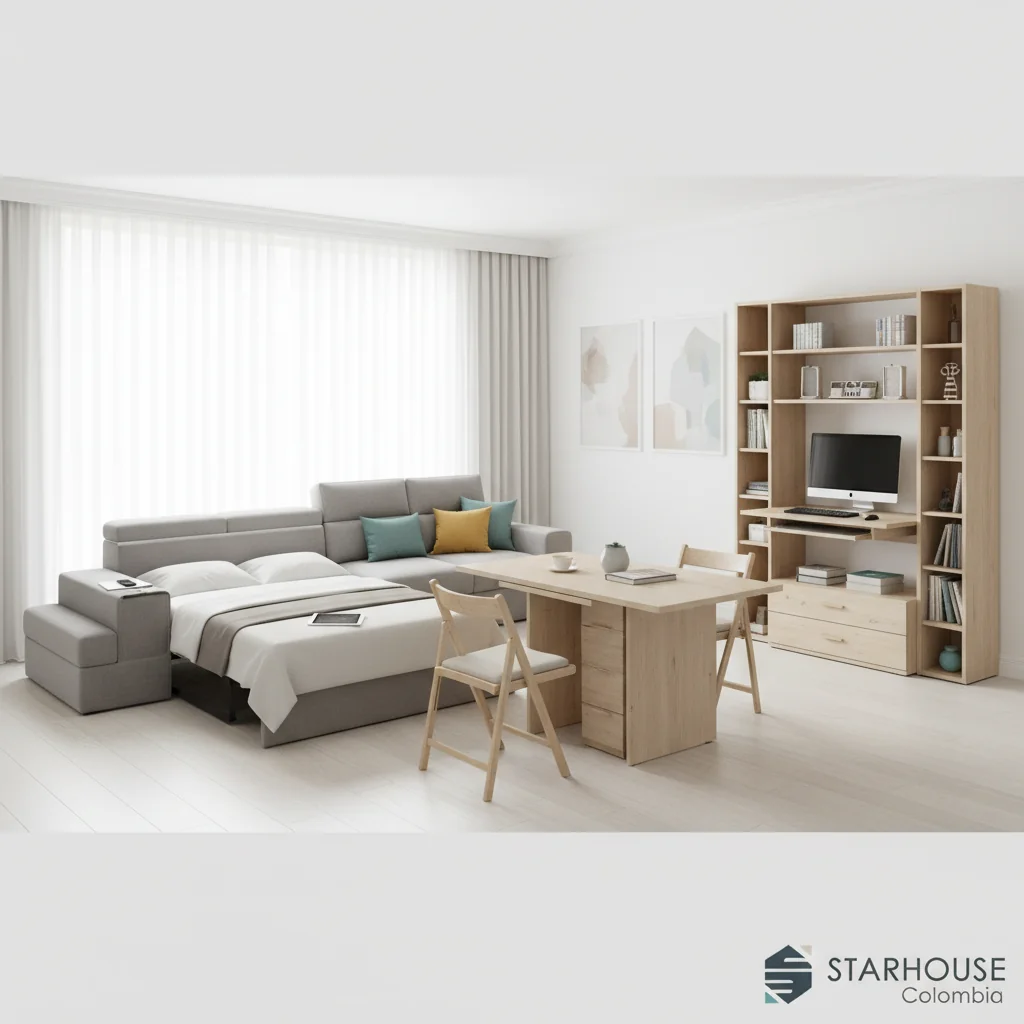 muebles multifuncionales para sala cómo elegir