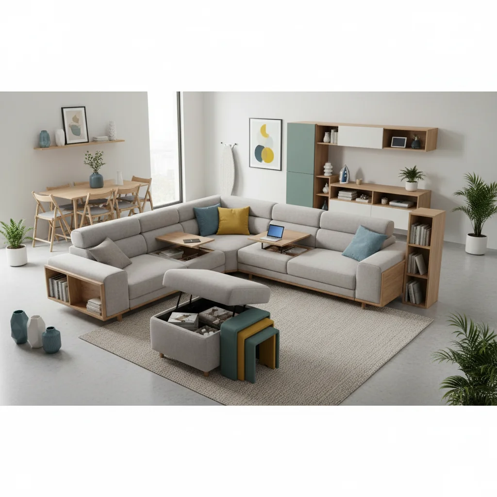 muebles multifuncionales para sala características y ventajas