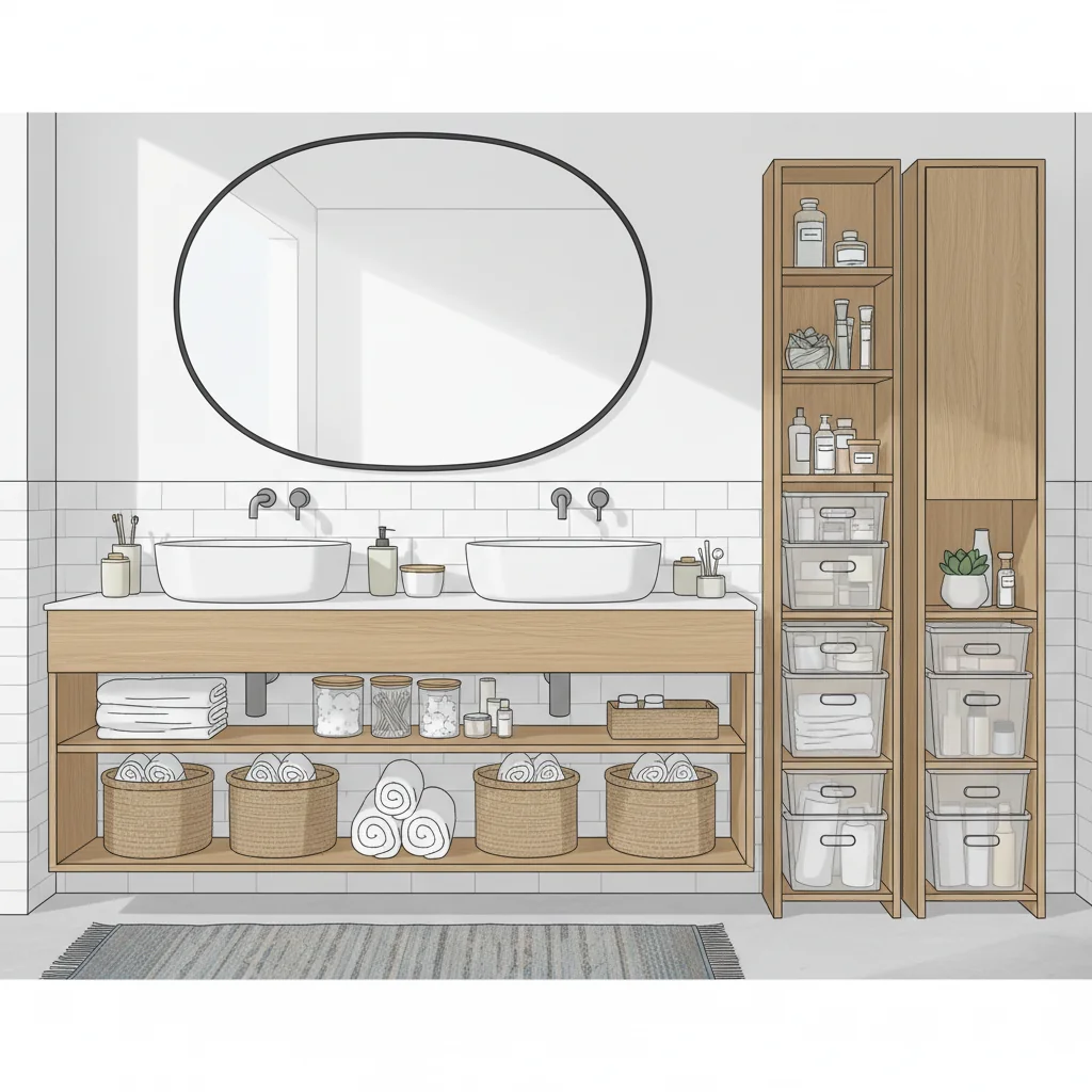 muebles organización de baño cómo elegir