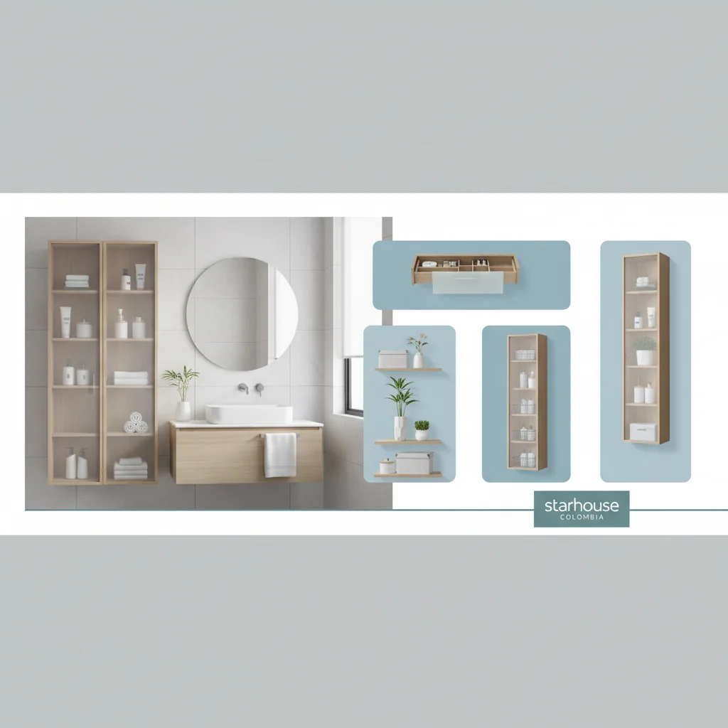muebles organización de baño moderna cómo elegir