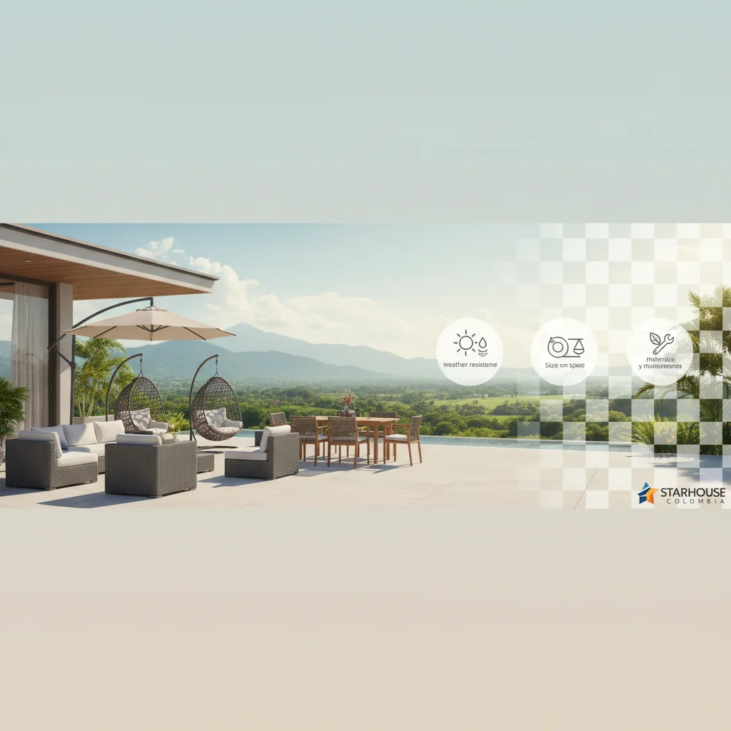 muebles para exterior cómo elegir