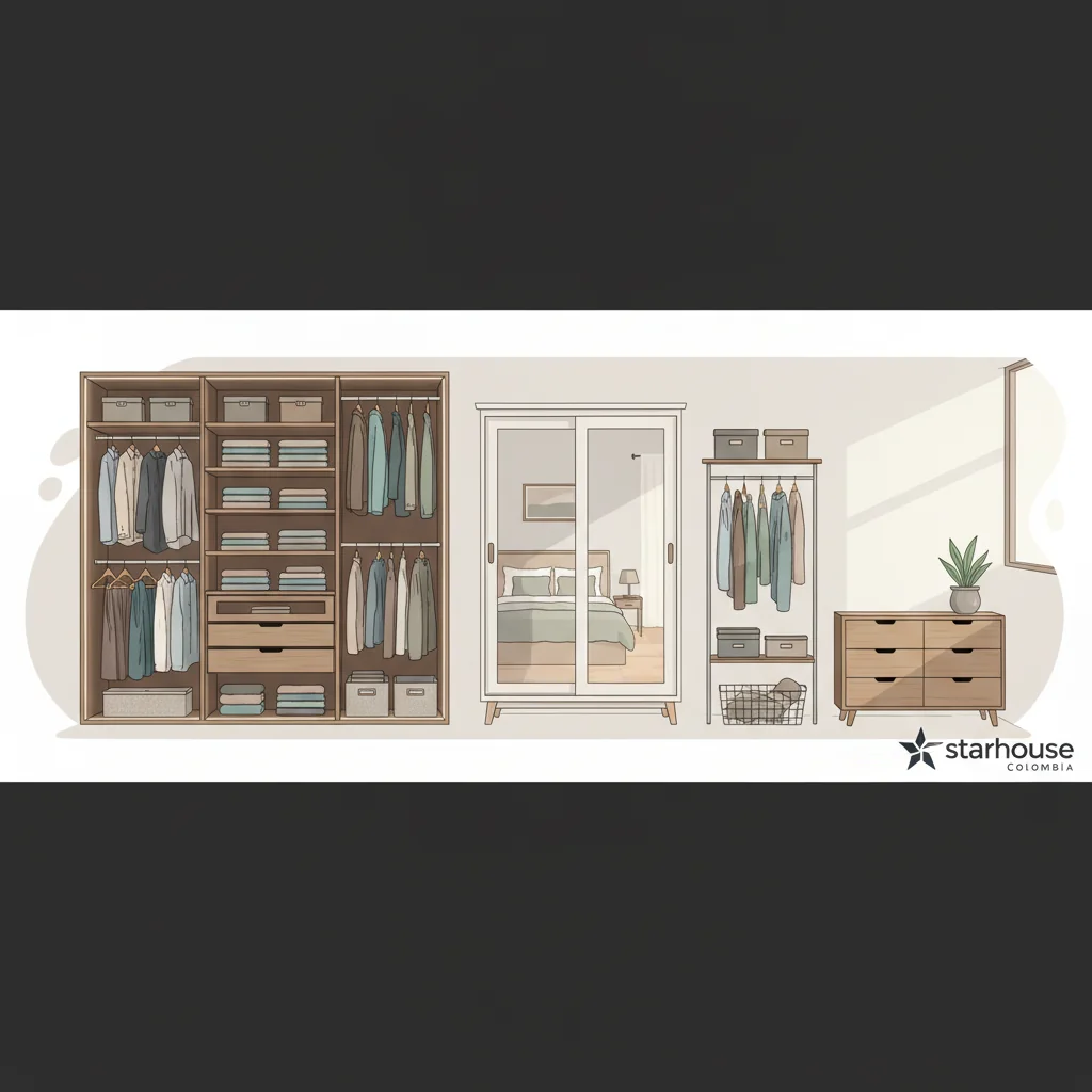 muebles para guardar ropa cómo elegir