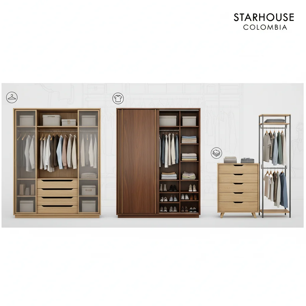muebles para guardar ropa características y ventajas